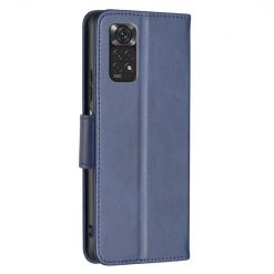 Lacné Kryty | Peňaženkové puzdro Retro Lambskin modré – Xiaomi Redmi Note 11 (4G) / 11S | Lacné Kryty
