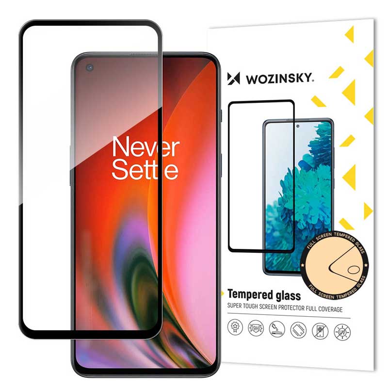 Tvrdené sklo celopovrchové 9H Wozinsky čierne – OnePlus Nord 2 5G | Lacné Kryty Lacné Kryty | Tvrdené sklo celopovrchové 9H Wozinsky čierne – OnePlus Nord 2 5G | Lacné Kryty
