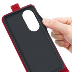 Lacné Kryty | Vyklápacie puzdro Vertical flip case červené – Huawei Nova 9 SE | Lacné Kryty