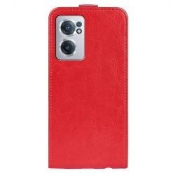 Lacné Kryty | Vyklápacie puzdro Vertical flip case červené – OnePlus Nord CE 2 5G | Lacné Kryty