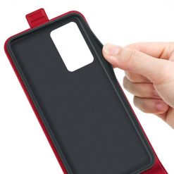 Lacné Kryty | Vyklápacie puzdro Vertical flip case červené – OnePlus Nord CE 2 5G | Lacné Kryty