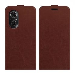 Lacné Kryty | Vyklápacie puzdro Vertical flip case hnedé – Huawei Nova 9 SE | Lacné Kryty