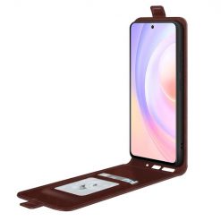 Lacné Kryty | Vyklápacie puzdro Vertical flip case hnedé – Huawei Nova 9 SE | Lacné Kryty