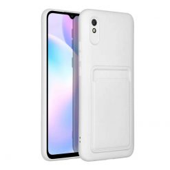Lacné Kryty | Zadný kryt Card Case biely – Xiaomi Redmi 9A / 9AT | Lacné Kryty
