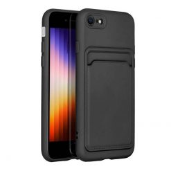 Zadný kryt Card Case čierny – iPhone 7 / 8 / SE 2020 | Lacné Kryty Lacné Kryty | Zadný kryt Card Case čierny – iPhone 7 / 8 / SE 2020 | Lacné Kryty