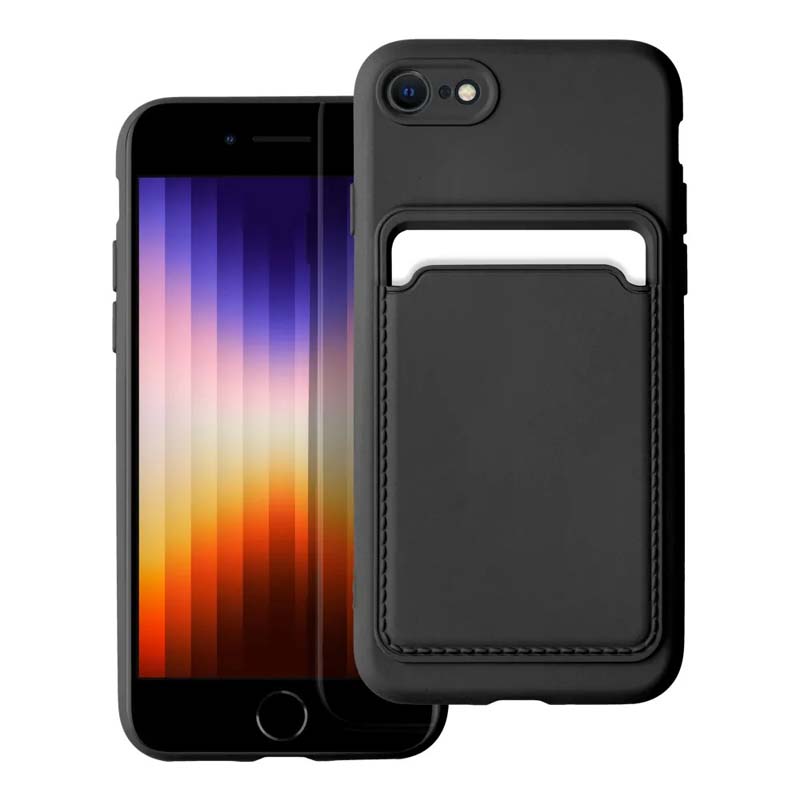 Zadný kryt Card Case čierny – iPhone 7 / 8 / SE 2020