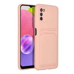 Lacné Kryty | Zadný kryt Card Case ružový – Samsung Galaxy A03s | Lacné Kryty