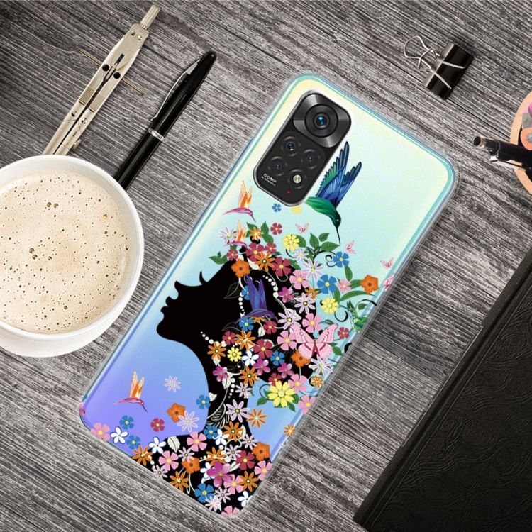 Zadný kryt Painted Pattern Dievča s kvetmi – Xiaomi Redmi Note 11 Pro