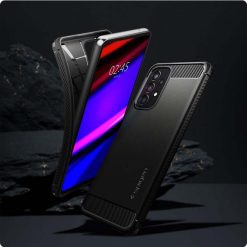Zadný kryt Spigen Rugged Armor čierny – Samsung Galaxy A53 5G | Lacné Kryty Lacné Kryty | Zadný kryt Spigen Rugged Armor čierny – Samsung Galaxy A53 5G | Lacné Kryty