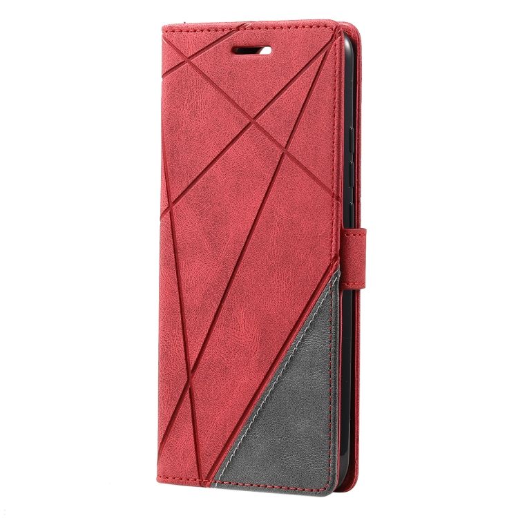 Knižkové puzdro Rhombus červené – Xiaomi Redmi 10C