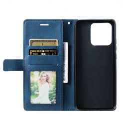 Lacné Kryty | Knižkové puzdro Rhombus modré – Xiaomi Redmi 10C | Lacné Kryty