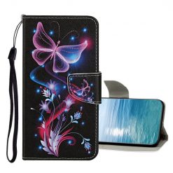 Lacné Kryty | Knižkové puzdro Trendy Cross case Nočný motýľ – Samsung Galaxy A13 (4G) | Lacné Kryty