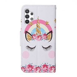 Lacné Kryty | Knižkové puzdro Trendy Cross case Zlatý jednorožec – Samsung Galaxy A13 (4G) | Lacné Kryty