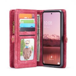 Lacné Kryty | Multifunkčné peňaženkové puzdro CaseMe Detachable červené – Samsung Galaxy A53 5G | Lacné Kryty