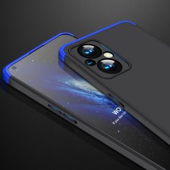 Lacné Kryty | Ochranný kryt 360 Protection čierno-modrý – Oppo Reno7 Lite (Reno 7 Lite) | Lacné Kryty