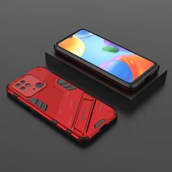 Lacné Kryty | Odolný Kryt Punk armor case červený – Xiami Redmi 10C | Lacné Kryty