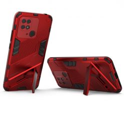 Lacné Kryty | Odolný Kryt Punk armor case červený – Xiami Redmi 10C | Lacné Kryty