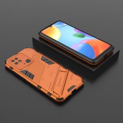Lacné Kryty | Odolný Kryt Punk armor case oranžový – Xiami Redmi 10C | Lacné Kryty