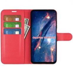 Peňaženkové puzdro Litchi červené – OnePlus 10 Pro | Lacné Kryty Lacné Kryty | Peňaženkové puzdro Litchi červené – OnePlus 10 Pro | Lacné Kryty