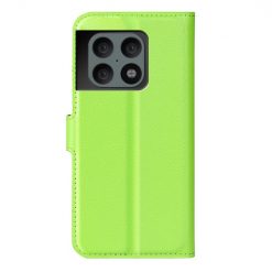 Lacné Kryty | Peňaženkové puzdro Litchi limetkové – OnePlus 10 Pro | Lacné Kryty