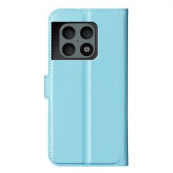 Lacné Kryty | Peňaženkové puzdro Litchi modré – OnePlus 10 Pro | Lacné Kryty