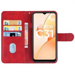 Lacné Kryty | Peňaženkové puzdro Splendid case červené – Realme C31 | Lacné Kryty