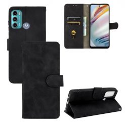 Lacné Kryty | Peňaženkové puzdro Solid čierne – Motorola Moto G60 | Lacné Kryty