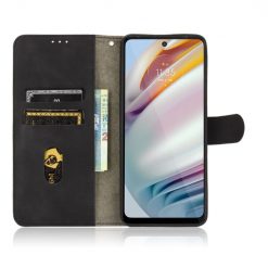 Lacné Kryty | Peňaženkové puzdro Solid čierne – Motorola Moto G60 | Lacné Kryty