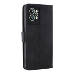 Lacné Kryty | Peňaženkové puzdro Solid čierne – Realme GT 2 Pro | Lacné Kryty