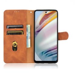 Lacné Kryty | Peňaženkové puzdro Solid hnedé – Motorola Moto G60 | Lacné Kryty