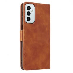 Lacné Kryty | Peňaženkové puzdro Solid hnedé – Samsung Galaxy M23 | Lacné Kryty