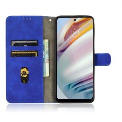 Lacné Kryty | Peňaženkové puzdro Solid modré – Motorola Moto G60 | Lacné Kryty