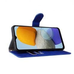 Lacné Kryty | Peňaženkové puzdro Solid modré – Samsung Galaxy M23 | Lacné Kryty