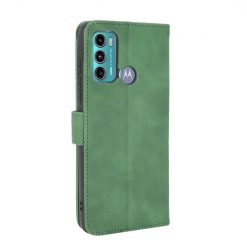 Lacné Kryty | Peňaženkové puzdro Solid zelené – Motorola Moto G60 | Lacné Kryty