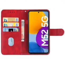 Lacné Kryty | Peňaženkové puzdro Splendid case červené – Samsung Galaxy M53 | Lacné Kryty