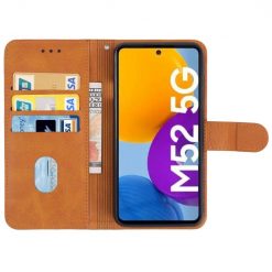 Peňaženkové puzdro Splendid case hnedé – Samsung Galaxy M53 | Lacné Kryty Lacné Kryty | Peňaženkové puzdro Splendid case hnedé – Samsung Galaxy M53 | Lacné Kryty