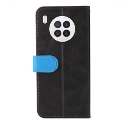 Peňaženkové puzdro Stitching čierno-modré – Honor 50 Lite / Huawei Nova 8i | Lacné Kryty Lacné Kryty | Peňaženkové puzdro Stitching čierno-modré – Honor 50 Lite / Huawei Nova 8i | Lacné Kryty