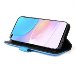 Peňaženkové puzdro Stitching čierno-modré – Honor 50 Lite / Huawei Nova 8i | Lacné Kryty Lacné Kryty | Peňaženkové puzdro Stitching čierno-modré – Honor 50 Lite / Huawei Nova 8i | Lacné Kryty