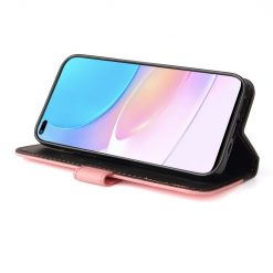 Lacné Kryty | Peňaženkové puzdro Stitching čierno-ružové – Honor 50 Lite / Huawei Nova 8i | Lacné Kryty