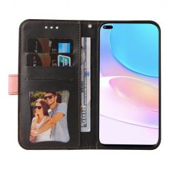 Lacné Kryty | Peňaženkové puzdro Stitching čierno-ružové – Honor 50 Lite / Huawei Nova 8i | Lacné Kryty