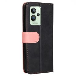 Peňaženkové puzdro Stitching čierno-ružové – Realme GT 2 Pro | Lacné Kryty Lacné Kryty | Peňaženkové puzdro Stitching čierno-ružové – Realme GT 2 Pro | Lacné Kryty