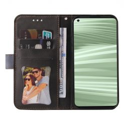 Peňaženkové puzdro Stitching čierno-sivé – Realme GT 2 Pro | Lacné Kryty Lacné Kryty | Peňaženkové puzdro Stitching čierno-sivé – Realme GT 2 Pro | Lacné Kryty