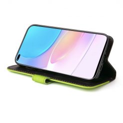 Peňaženkové puzdro Stitching čierno-zelené – Honor 50 Lite / Huawei Nova 8i | Lacné Kryty Lacné Kryty | Peňaženkové puzdro Stitching čierno-zelené – Honor 50 Lite / Huawei Nova 8i | Lacné Kryty