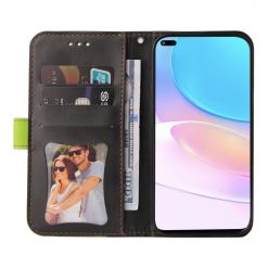Peňaženkové puzdro Stitching čierno-zelené – Honor 50 Lite / Huawei Nova 8i | Lacné Kryty Lacné Kryty | Peňaženkové puzdro Stitching čierno-zelené – Honor 50 Lite / Huawei Nova 8i | Lacné Kryty