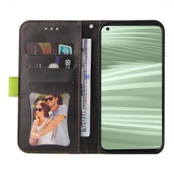 Peňaženkové puzdro Stitching čierno-zelené – Realme GT 2 Pro | Lacné Kryty Lacné Kryty | Peňaženkové puzdro Stitching čierno-zelené – Realme GT 2 Pro | Lacné Kryty