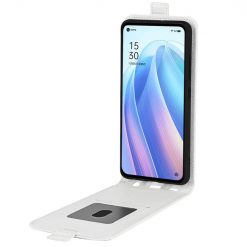 Lacné Kryty | Vyklápacie puzdro Vertical flip case biele – Oppo Reno7 5G (Reno 7 5G) | Lacné Kryty
