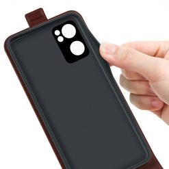Vyklápacie puzdro Vertical flip case hnedé – Oppo Reno7 5G (Reno 7 5G) | Lacné Kryty Lacné Kryty | Vyklápacie puzdro Vertical flip case hnedé – Oppo Reno7 5G (Reno 7 5G) | Lacné Kryty