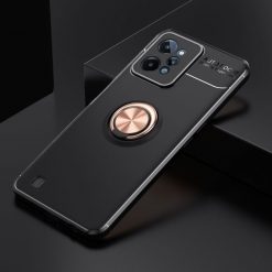 Lacné Kryty | Zadný kryt Metal Ring čierno-ružový – Realme C31 | Lacné Kryty