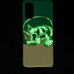 Lacné Kryty | Zadný svietiaci kryt Luminous Pattern Pes a headset – Samsung Galaxy A53 5G | Lacné Kryty