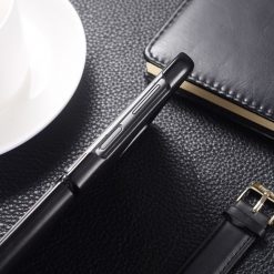 Lacné Kryty | Kožený kryt Smart Skin čierny – Samsung Galaxy Z Flip 4 | Lacné Kryty